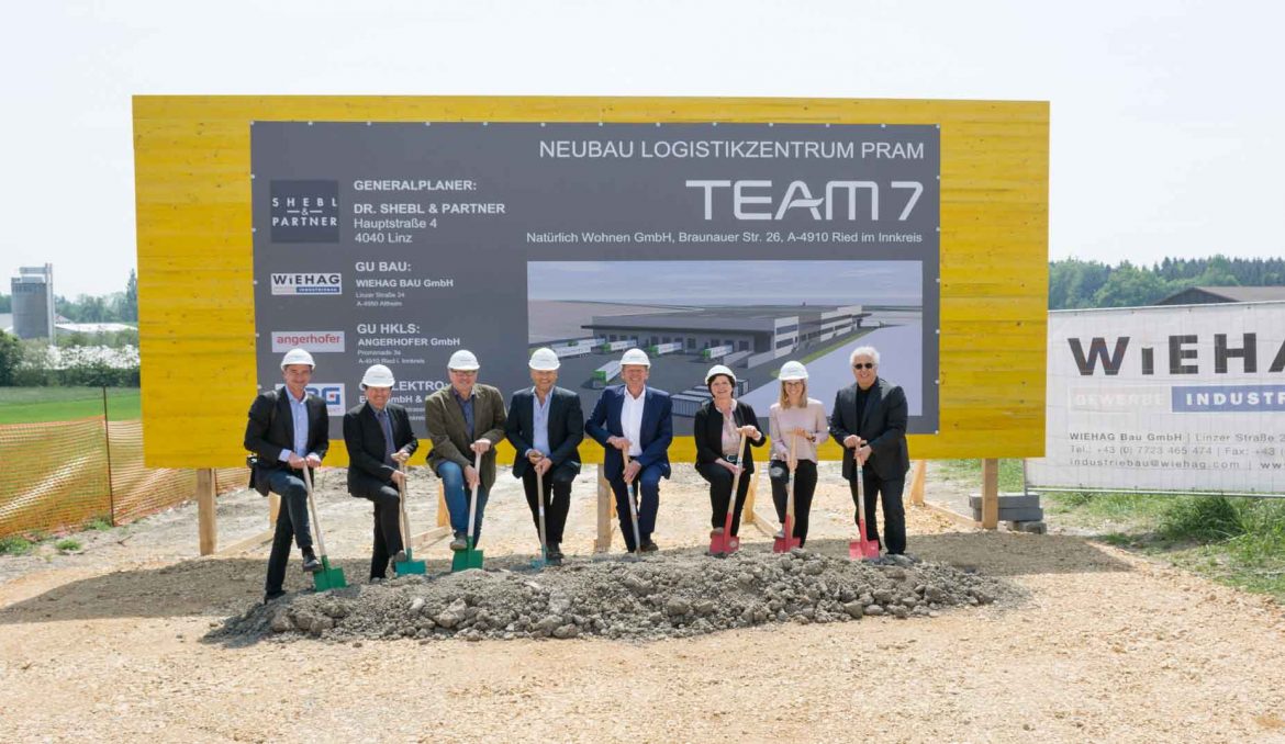 Spatenstich Logistikzentrum TEAM 7