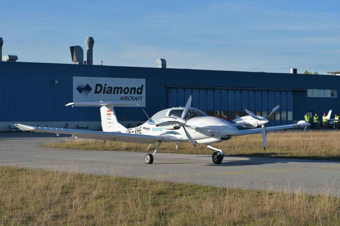 Hybrid-Flugzeug, Diamond Aircraft, Siemens