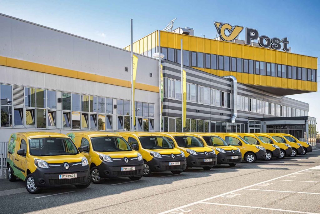 Renault Österreich liefert 249 rein elektrische Kangoo Z.E. an die Österreichische Post AG