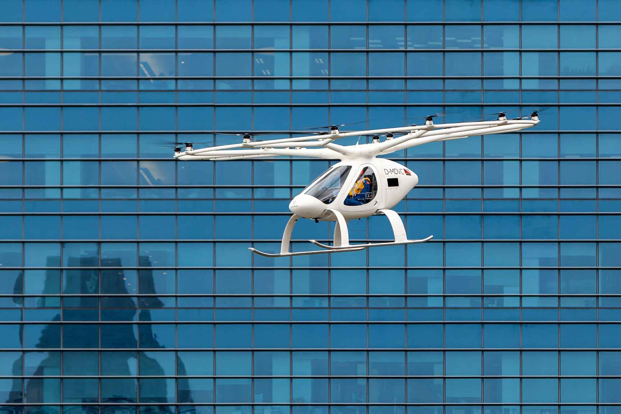 Volocopter absolviert innerstädtischen Flug