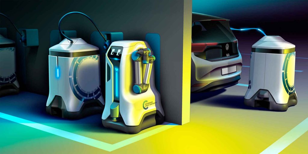 Mobile Charging Robot von Volkswagen