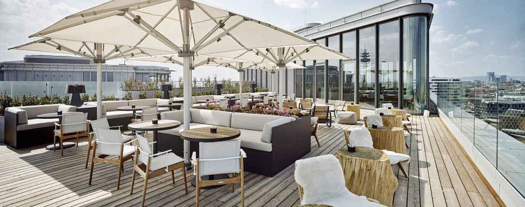 Aurora Rooftop Bar © Andaz Vienna Am Belvedere