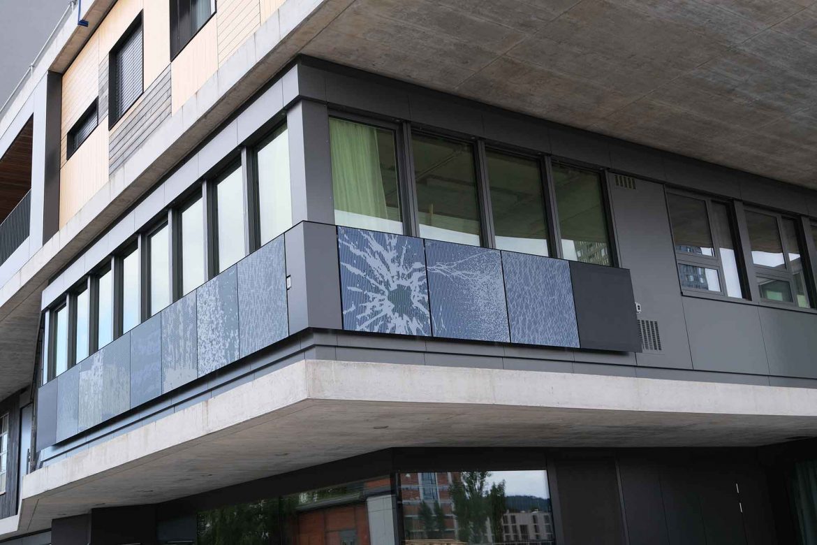 Glasklar, Solarzellen, Empa-Campus, NEST