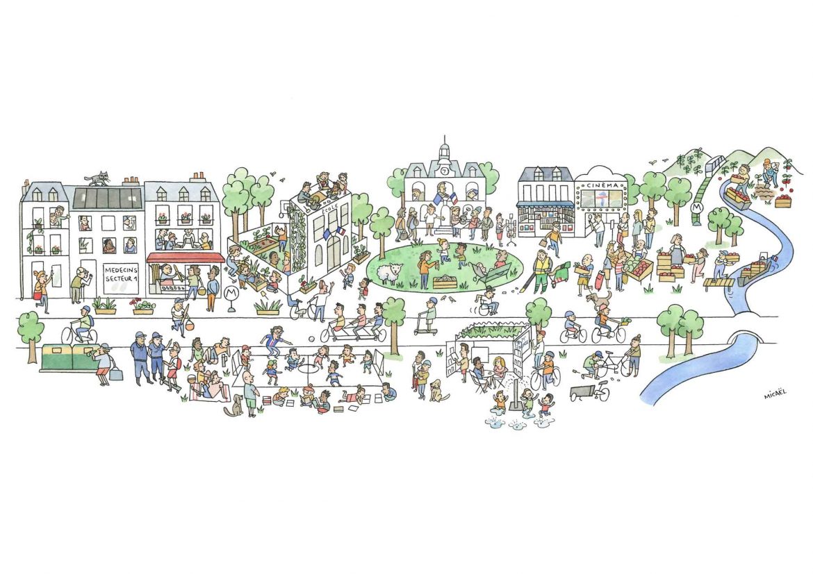 Die 15-Minuten-Stadt in Paris. © Micael