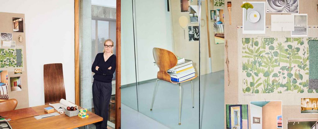 Marie-Louise Høstbo und ihr Büro bei Fritz Hansen. © Fritz Hansen