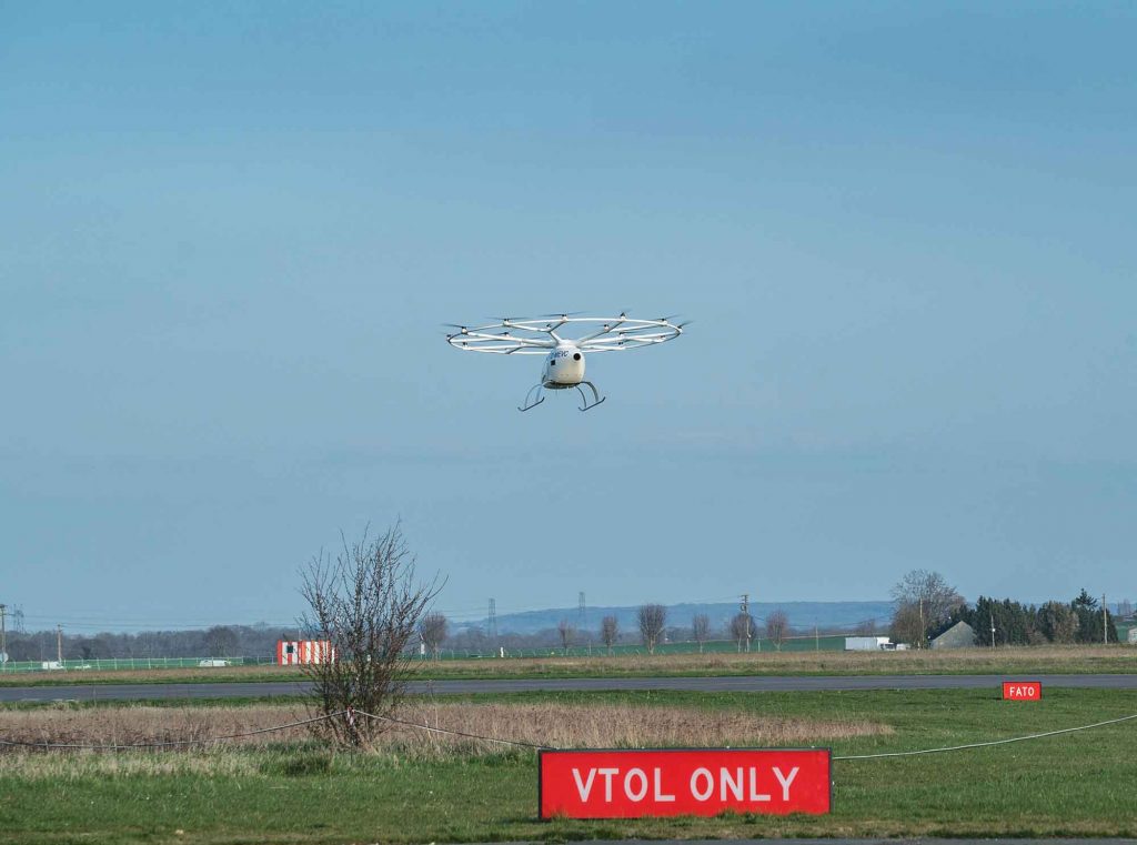 Volocopter, bemannter Erstflug