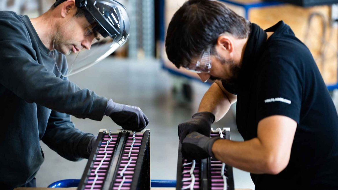 Voltlabor, Batteriemontage