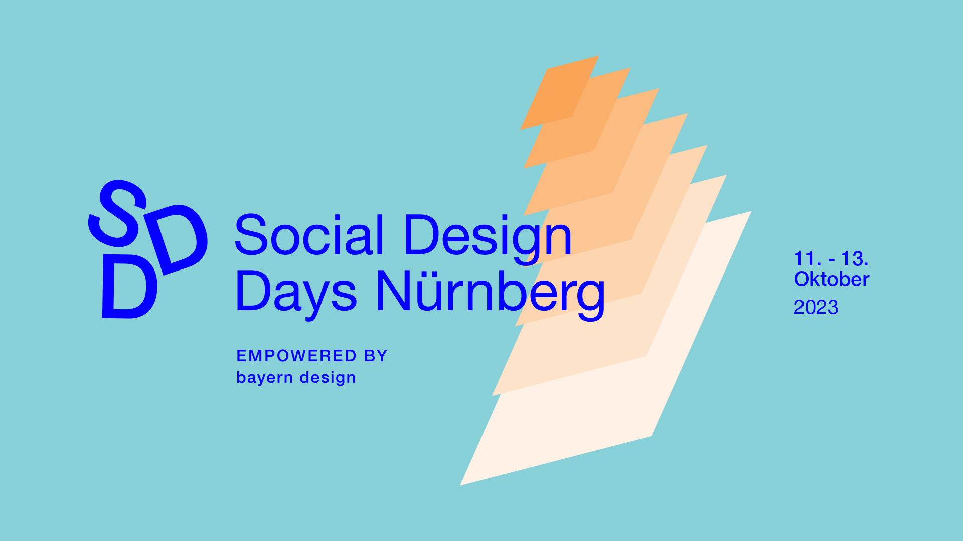 Die CI der Social Design Days Nürnberg wurde von der Nürnberger Agentur DKDL entwickelt. © DKDL