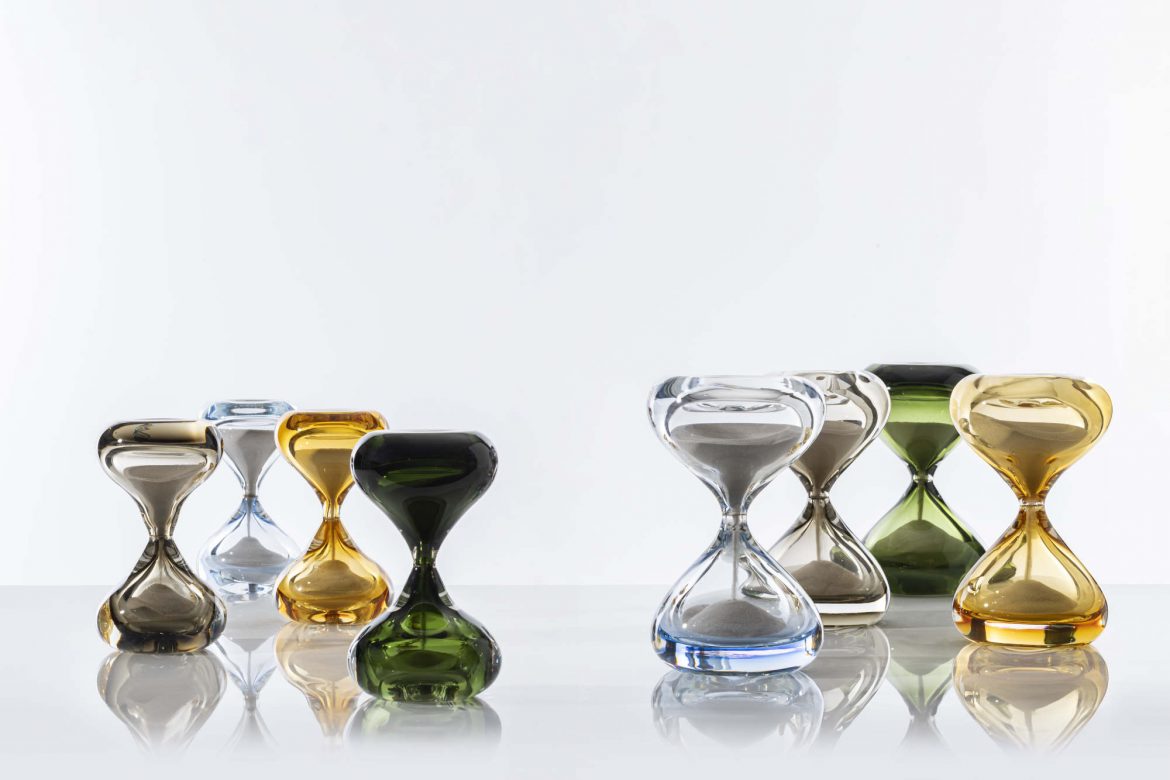 Clessidre Sommerse sind nicht nur Sanduhren, sondern auch zeitlose Juwelen, die den schnell verschwindenden Augenblick der Gegenwart bewusst machen. © Venini