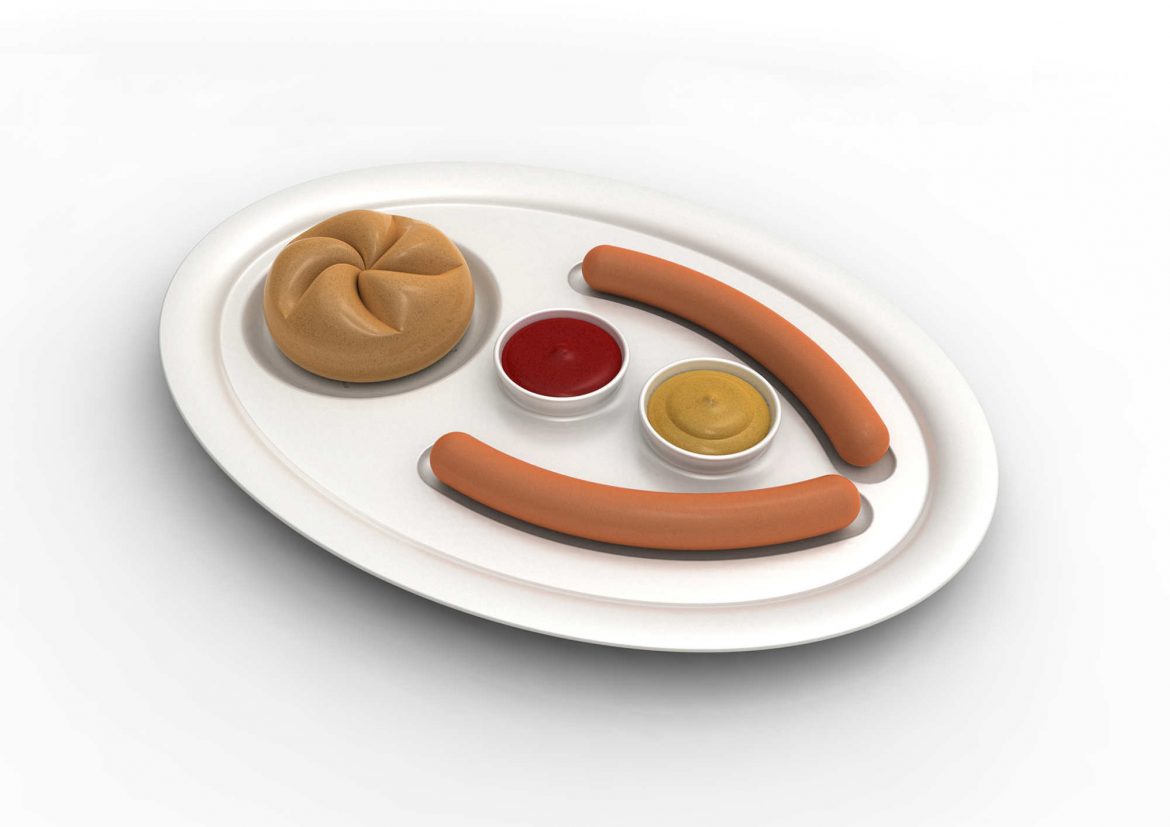 DESIGN PARLANT, KIM+HEEP, Wiener Frankfurter, 2009, Servierteller. MAK/Christian Mendez