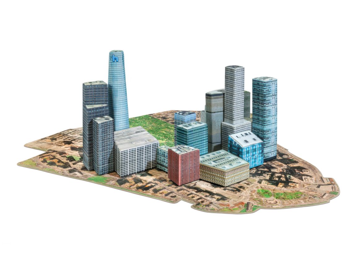 Die New Yorker Skyline als Teppich: Skyline Carpet von Gufram war auf dem Stand von Hommemade by A$AP Rocky zu sehen. Die Maße betragen 3 x 3 Meter. © Gufram